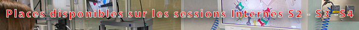 Places disponibles sur les sessions Internes S2 - S3 -S4